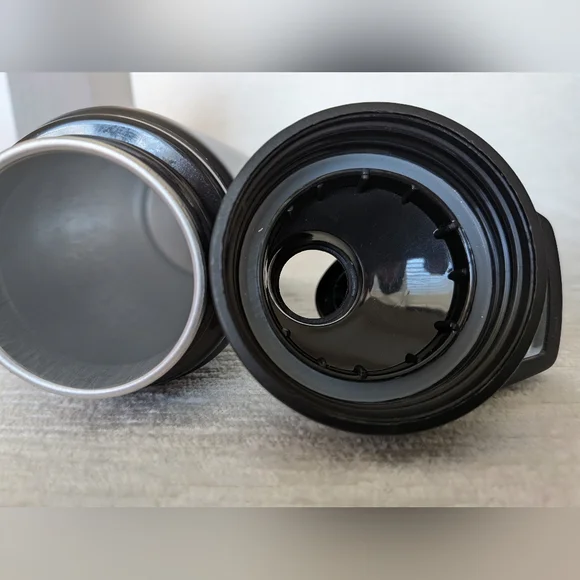 Metal Water Bottle 16oz Black Nurse Themed Black Flip Lid Never Used - Picture 7 of 11